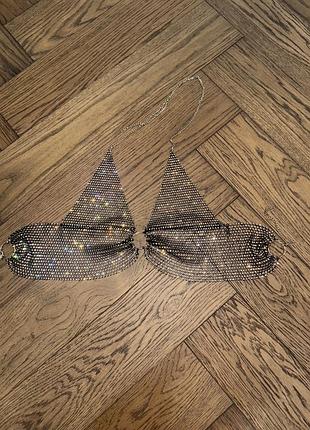 Топ в камнях красивый сетка топ