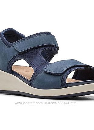 Р.40 clarks женские кожаные спортивные сандалии оригинал