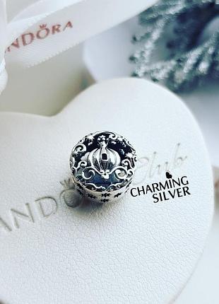 Серебряный шарм pandora disney