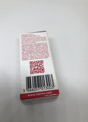 Оригинал clarins total eye revive крем под глаза 4