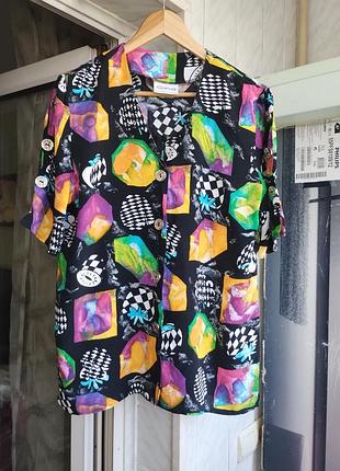 Винтажная итальянская блуза-рубашка