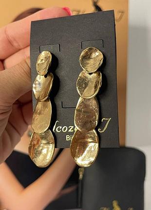 Позолоченные серьги alcozer &amp; j