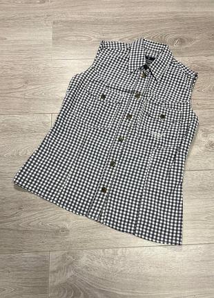 Женская рубашка в клетку trussardi