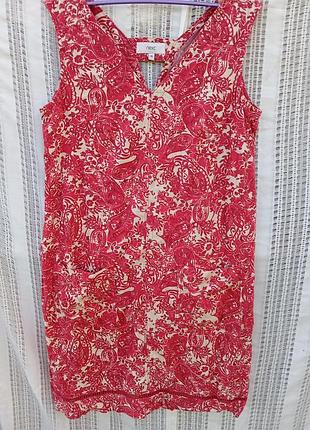 Платье женское фирменное next р.10 (подойдет на р 12) из натуральной вискозно-леновой ткани.