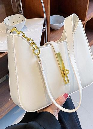 Женская белья сумка сумочка женская клатч женский белый тренд