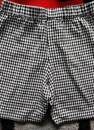 Шорты в клетку для девочки 6-7 р