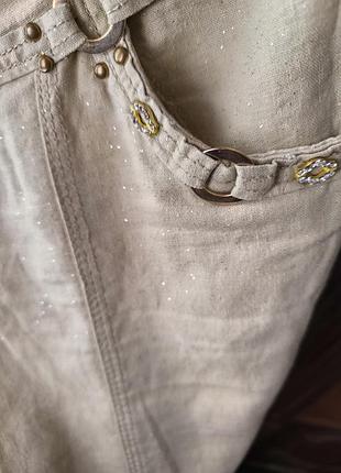 Красивые льняные брюки