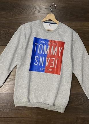Тепла кофта світшот на флісі tommy 2