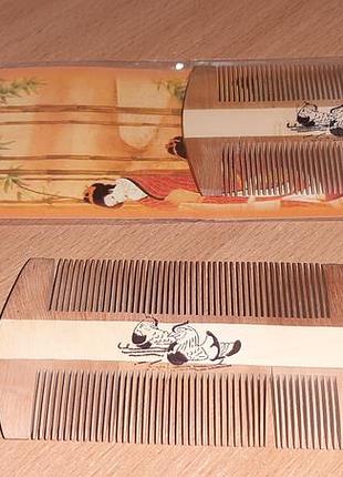 Гребінець для волосся двосторонній  дерев'яний 10.5см. уважно  читайте  умови  пересилки!!!