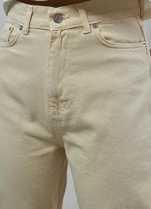 Свет молочные джинсы мом benetton, размер 34 (26 xs)
