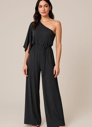 Шикарний брючний комбінезон на одне плече river island