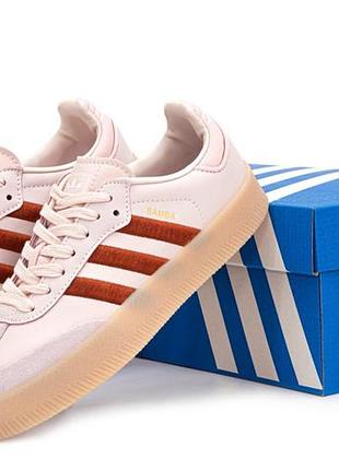 Женские кроссовки adidas samba pink red 36-37-38-39-40