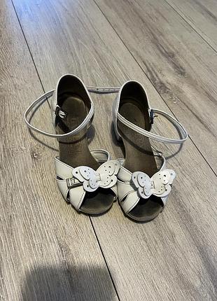 Туфлі 16,5 см бальні танці galex метелик білий лак