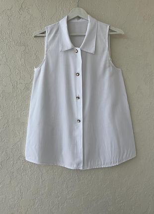 Жіноча біла оверсайз сорочка