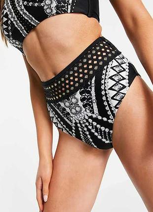 Купальные плавки river island черно серые