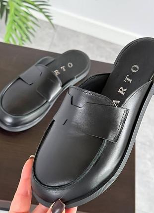 Мюли🖤кожа замша