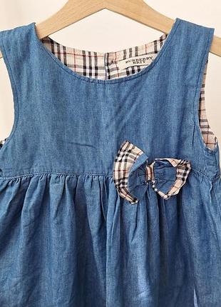Летнее платье на девочку 4-6 лет