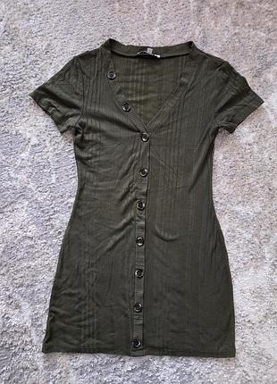Платье s, цвет хаки