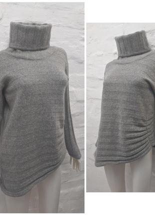 Оригинальный меланжевый свитер шерсть основной состав2 фото