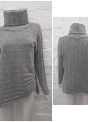 Оригинальный меланжевый свитер шерсть основной состав