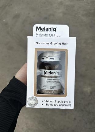 Молекулярна добавка для відновлення кольору сивого волосся oxford biolabs melaniq,90капсул