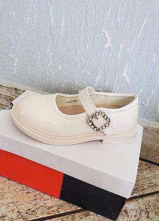 Туфлі на дівчинку,колір айворі,