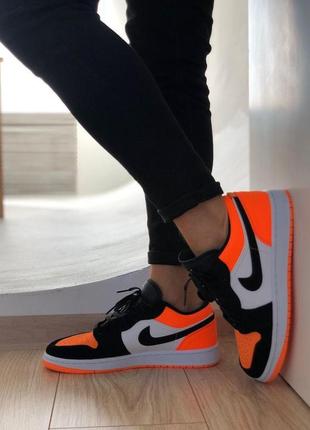 Nike air jordan black/orange 🆕 шикарные кроссовки найк🆕 купить наложенный платёж3 фото