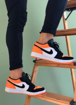 Nike air jordan black/orange 🆕 шикарные кроссовки найк🆕 купить наложенный платёж8 фото