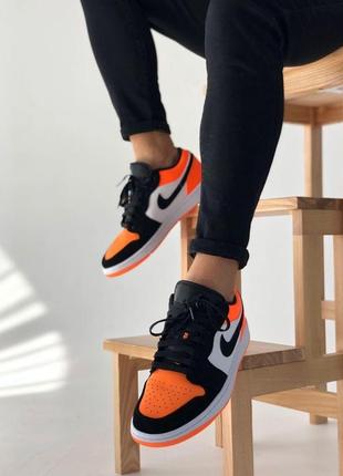 Nike air jordan black/orange 🆕 шикарные кроссовки найк🆕 купить наложенный платёж2 фото