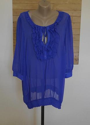 Блуза-блузка -туніка   напівпрозора на  48 євро розмір
