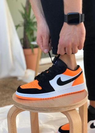 Nike air jordan black/orange 🆕 шикарные кроссовки найк🆕 купить наложенный платёж1 фото