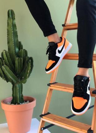 Nike air jordan black/orange 🆕 шикарные кроссовки найк🆕 купить наложенный платёж7 фото