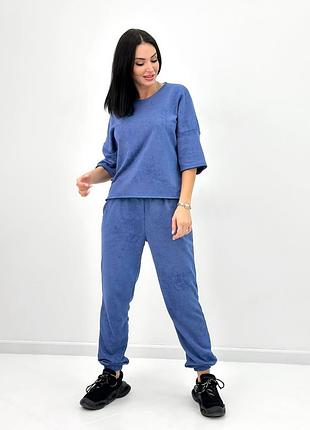 Женский летний брючний костюм тай дай тай-дай повседневный прогулочный