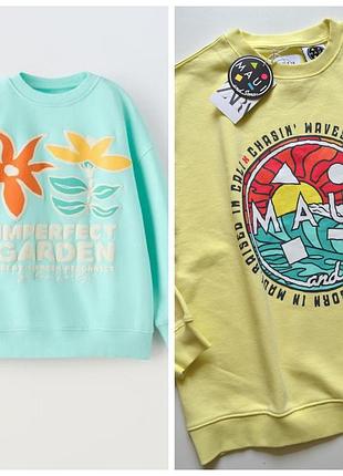 Яркие легкие свитшоты для девушек от zara