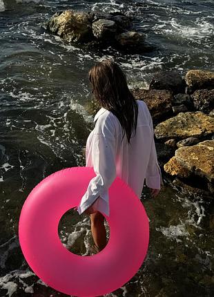 Льняная рубашка оверсайз лен