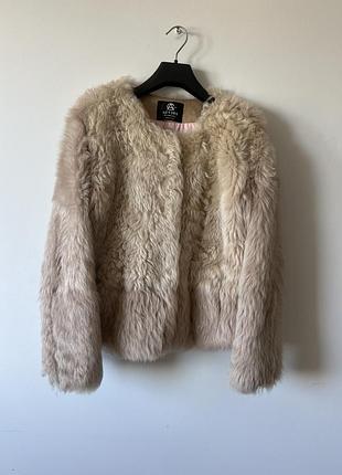 Куртка шубка з натурального хутра рожева