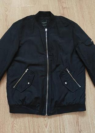 Чорний бомбер zara 🖤 розмір s