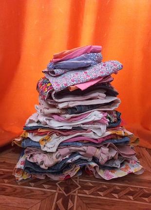 Пакет летних вещей на девочку 9-12 мес