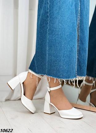 Туфлі, арт. 10622, белый, экокожа