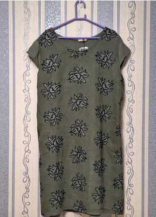 Новое итальянское льняное платье