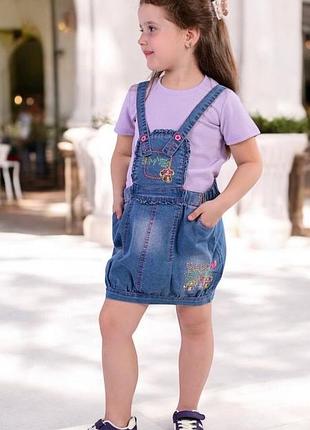 Джинсовий сарафан для дівчинки