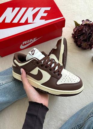 Жіночі кросівки nike dunk low cacao wow