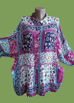 Рубашка женская 💯% вискоза.