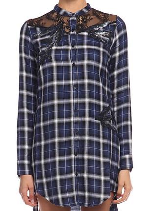 Сукня сорочка в клітинку guess