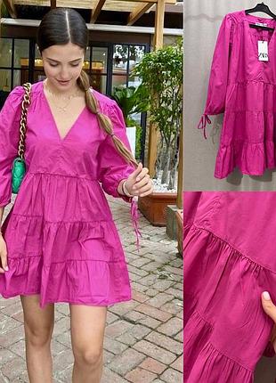 Сукні зара в малиновому колярі