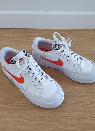 Кеди жіночі шкіряні nike court legacy lift леопард