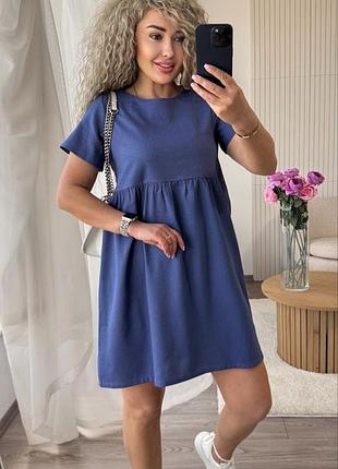 Платье женское льняное