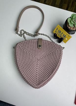 Жіноча сумка клатч трикутник