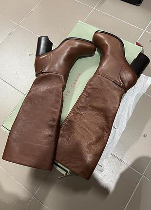 Стильні чоботи з натуральної шкіри дорогого бренду ted baker