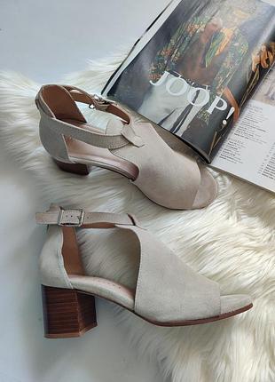 Новые замшевые босоножки босонiжки mint velvet